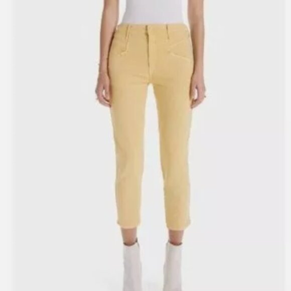 MOTHER Denim The Breaker Crop So Far Gone in RattanYellow Size 26 - Picture 1 of 10